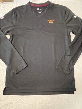 Washington Commanders Nike NFL Men M Black Shirt Football Training Long Sleeve